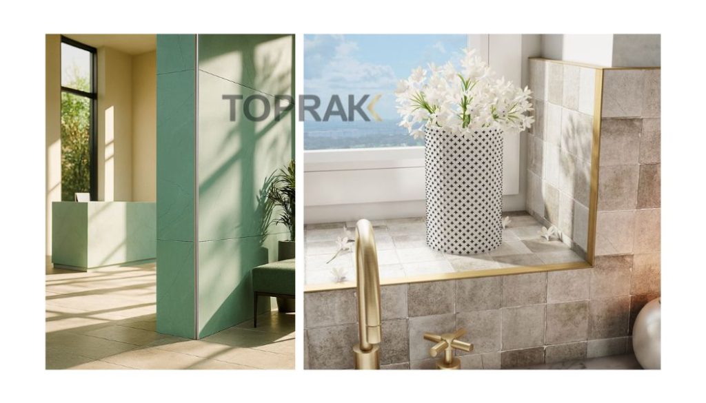 راهنمای کامل نصب نوار کنج کاشی و سرامیک 1 نصب نوار کنج کاشی و سرامیک