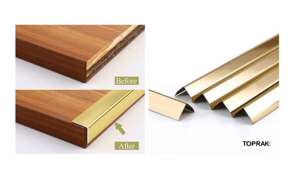 نبشی استیل دکوراتیو با نبشی معمولی چه تفاوتی دارد؟ 1 نبشی استیل دکوراتیو